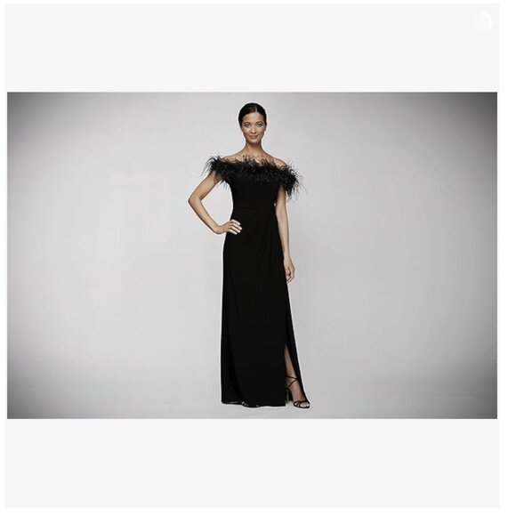 Alex Evenings Long Length Off The Shoulder Gown NWT - Picture 3 of 9